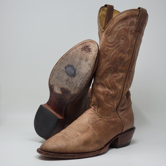 Nocona MD2701 Legacy Western Cowboy Round Toe Men’s Distressed Boots Size 10 D - Picture 1 of 12